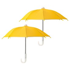 노이원 야외촬영 휴대폰 전용 촬영우산 옐로우 27cm, 2개