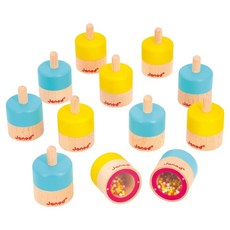 Janod 聲音記憶聽筒, 1套, 黃色 + 藍色