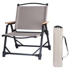 可拆便攜摺疊椅 附收納袋, 卡其色, 1個