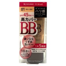 KISSME 奇士美 FERME FOR 媚ll光透美肌BB霜 #01 SPF45 PA+++, 1個, 明亮色
