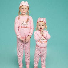 BEBE DE PINO UNDERWEAR 兒童Cochon Aero Warm居家服上下衣套裝 BU44UL401