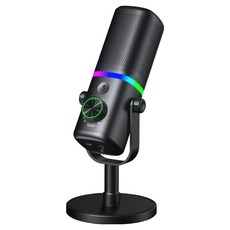 DTAudio 專業版動圈桌上型麥克風, 黑色, PC-DT01