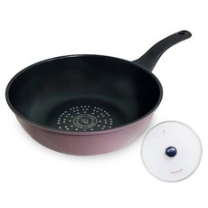 Kitchen Art 頂級粉彩炒鍋 附玻璃鍋蓋, 1套