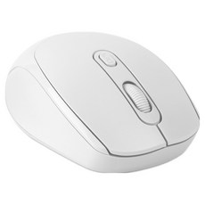 PLEIGO 블루투스 리시버 듀얼 파스텔 무소음 무선 마우스, WHITE, M30