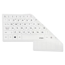 파인피아 LG 그램 프로16 16Z90TS 16ZD90TS용 노트북 문자인쇄 키스킨, 화이트, 1개