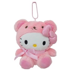 Jacob C&E Hello Kitty 復古熊鑰匙圈, 12cm, 1個, 粉紅色