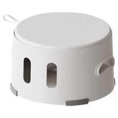 Hanbomnuri 多用途迷你浴室收納矮凳, 白色