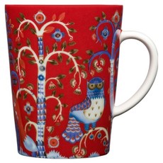 이딸라 따이가 머그컵 400ml, 빨간색, 1개