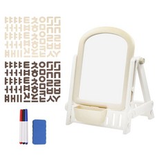 韓國 B&C 畫架白板 + 韓文字母磁鐵 100p 套組, 餅乾奶油, 1套