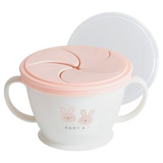 Baby & I 嬰幼兒奶油零食杯, 1個, 珊瑚粉紅兔子