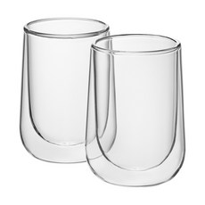 kela Fontana雙層玻璃咖啡杯 250ml, 2個, 透明