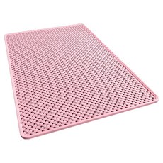 Hanbomnuri 防滑吸附浴室玄關防水地墊 69 x 36 cm, 粉紅色, 1個
