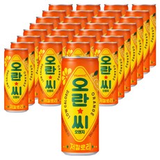 오란씨 오렌지 탄산음료, 30개, 250ml