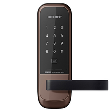 SOLITY WELCOM 免鑽孔木門用密碼卡片鑰匙電子鎖, WL-205, 顧客自行安裝