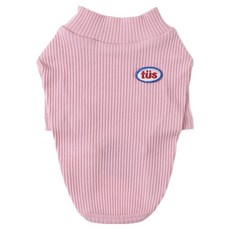 TUSTUS 狗狗高領T恤, 寶寶粉, 1個