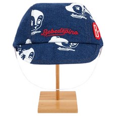 BEBE DE PINO 兒童款Hugo Baby滿版丹寧帽 BP33AH187