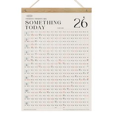 funyz 2026年 木桿式 A2 大尺寸日曆, Something Today, 1個