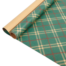 미소로운 선물 포장지 3m, 그린체크, 2개
