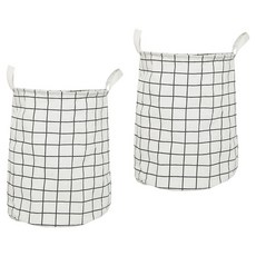 다퍼남 다용도 접이식 주방 수납 바구니, 화이트, 2개