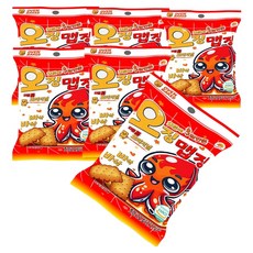 烤箱烘烤迷你辣味魷魚脆片, 6個, 70g