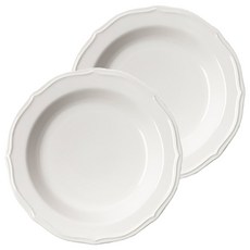 SSUEIM 經典義大利麵碗 大, 2個, 白色