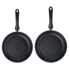 HAPPYCALL 電磁爐適用鈦金IH平底鍋2件組, 平底鍋24cm + 平底鍋28cm, 單一顏色, 1套