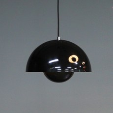 포라이트 플라워팟 펜던트 식탁등 VP2, 블랙