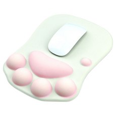 마루나루 심플 편안한 손목 받침대, 화이트, 1개