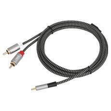 넥시 TYPE C TO 2RCA M 케이블 2m, NX 1493, 1개