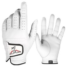 Edel 男士用羊皮高爾夫手套 左手用, 白色, 1個