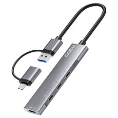 코시 4포트 듀얼 커넥터 멀티 C타입 USB허브 UH2214CA