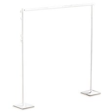 ONE HOUSE 艾加3in1鐵製多功能兩用折疊曬衣架 經典款 A款 OH-K131, 方底月光白