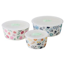 ARTIS 米莎 陶瓷保鮮盒 大 + 中 + 小 3件組, 1組, 3個容器 + 3個蓋子