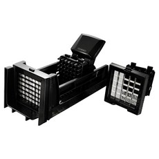 ibili 2in1推式薯條切條器, 1個, 黑色