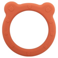 BABY JUJU 固齒器 小熊, 1個, 橘色, 單品