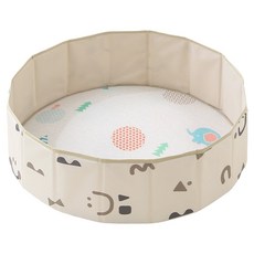 MH家居 笑臉兒童球池 附地墊, 卡其色, 1套