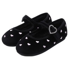 Kiphant 女童日常愛心刺繡瑪莉珍鞋 U-09