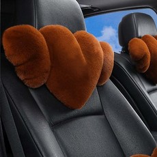 CRONICLE 車用愛心天使全車型通用頸枕, 深駝色, 1個