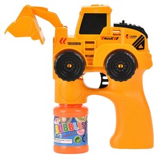 新式連續不間斷工程車造型電動泡泡槍 MY289A, 1套, 推土機