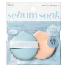 에뛰드 피지쏙 젤리 파우더 퍼프 2p, 블루, 1개