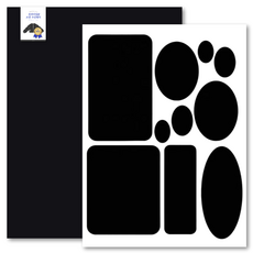 조앤제이 초간편 방수 원단 구멍난 패딩수선패치 세트 타입2, 블랙, 1개