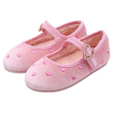 키펀트 하트 자수 털 구두 WK-37