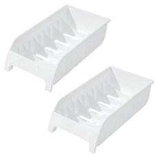 Edish 碗盤收納架 碗盤架 廚房收納 橫款, 2個, 白色