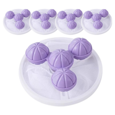 하이엉클 세탁기 머리카락 먼지제거 거름망, 5개, 퍼플