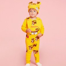 베베드피노 신생아용 올 오버 티그레 바디수트 세트 BP33OS161