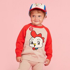 BEBE DE PINO 嬰幼兒萊蔻拉格蘭毛衣 BP33KC182