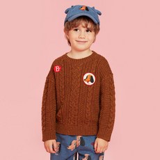 BEBE DE PINO Conte 麻花圓領毛衣 BP33KC365