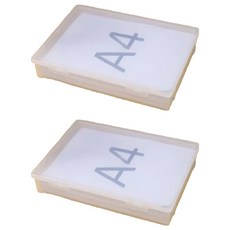 efactory Judy N 桌面整理 A4紙張 文件 文具用品 收納盒 文件盒 大型, 透明, 2個