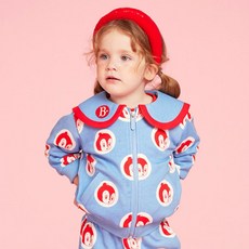 BEBE DE PINO 嬰幼兒滿版Hugo水手領拉鍊外套 BP33JD218