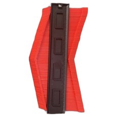 輪廓曲線造型測量尺 25cm, 紅色, 1個